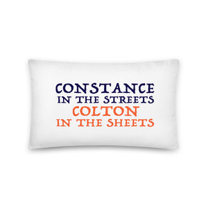 "Constance vs Colton" Pillow