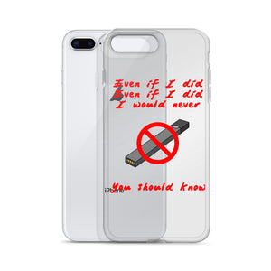 "No Juuling" iPhone Case
