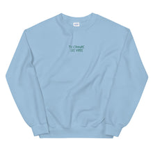 Load image into Gallery viewer, Tu Connais Les Vibes Embroidered Sweatshirt