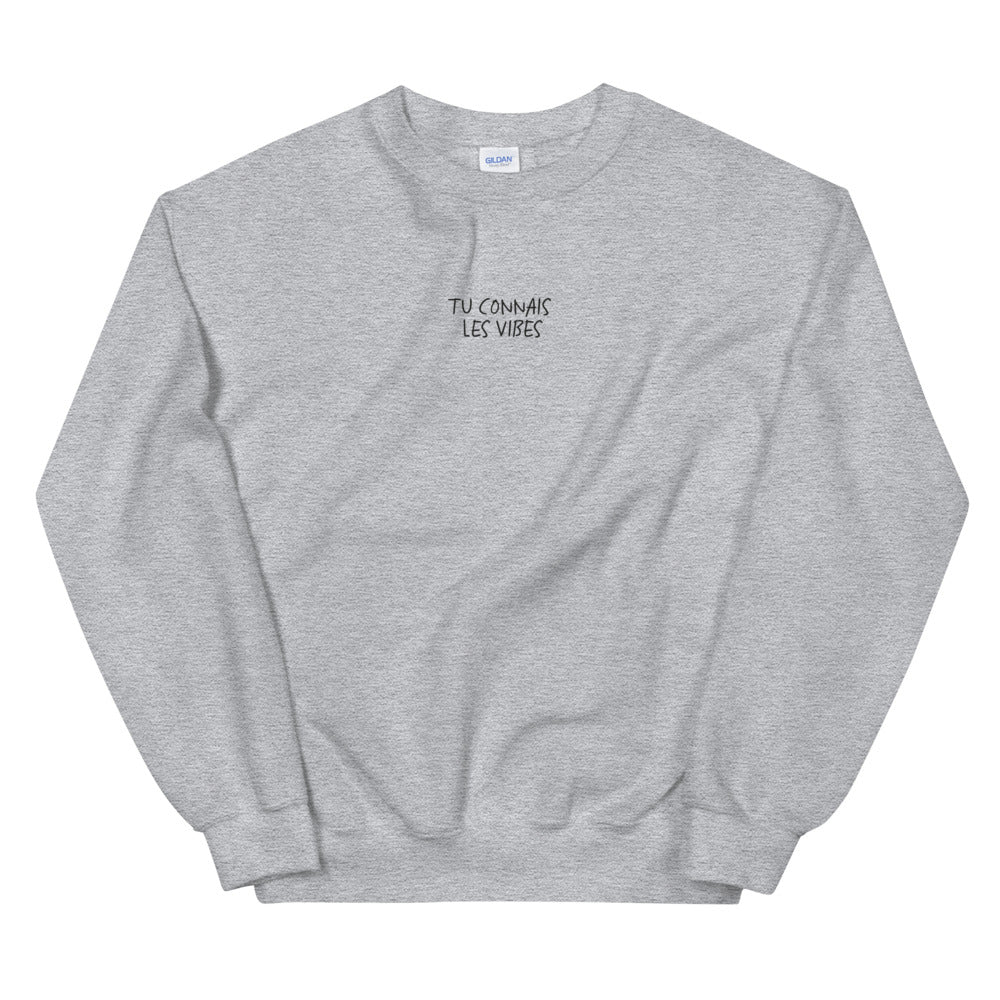 Tu Connais Les Vibes Embroidered Sweatshirt